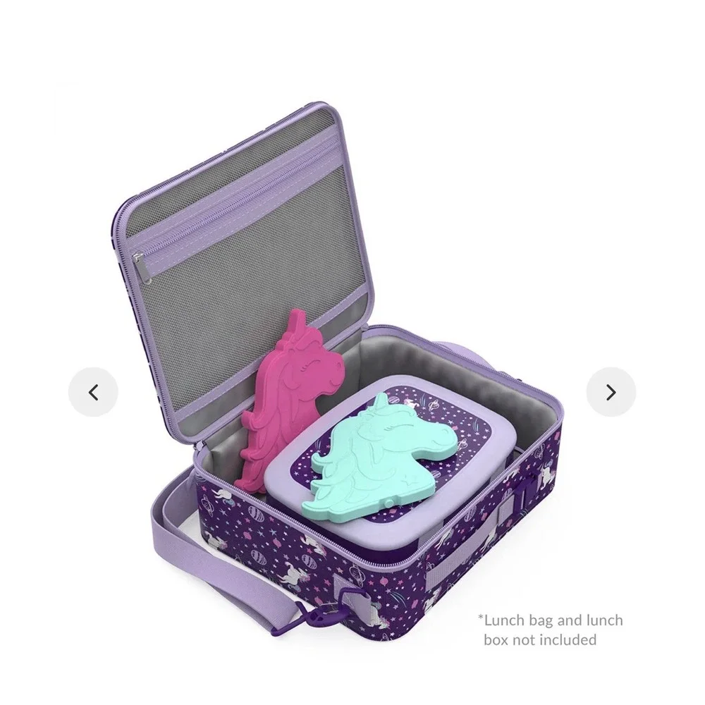 Bentgo Buddies Reusable Ice Packs Unicorn 4 Colors For lunch Boxes‎ Bags Pastel